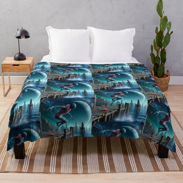 Item preview, Alien jumping from the pier into the sea designed and sold by Dogandesighn.