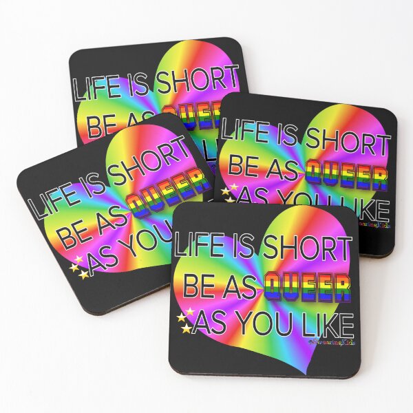 Item preview, Lifes Short Be As Queer As You Like designed and sold by SwearingKids.