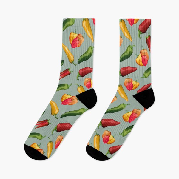 Item preview, Vibrant Chili Peppers Illustration – Hot and Spicy Wall Art designed and sold by Phat Dog Designs .