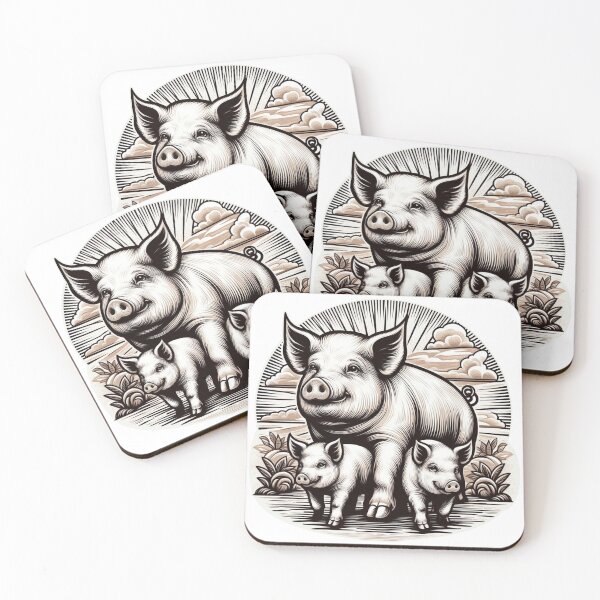 Item preview, Pig Family designed and sold by Tenpaces.
