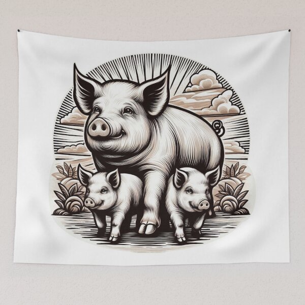 Item preview, Pig Family designed and sold by Tenpaces.