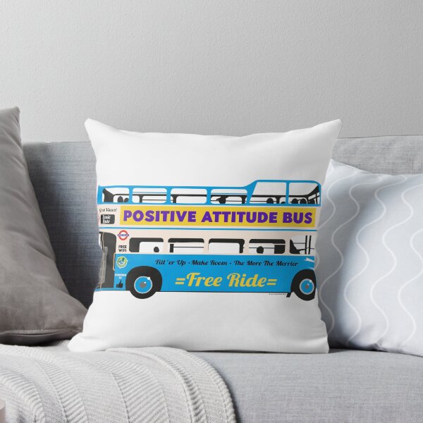 Item preview, Positive Attitude Bus graphic designed and sold by Tobacco Flower Creative.