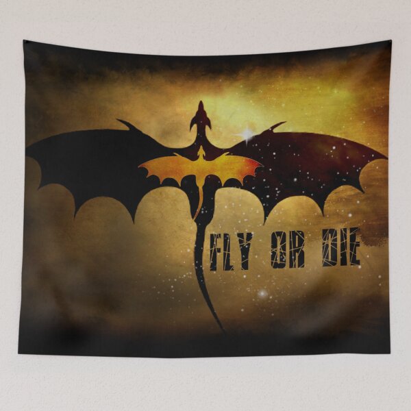 Item preview, Fourth wing motto poster designed and sold by Ithildiel.