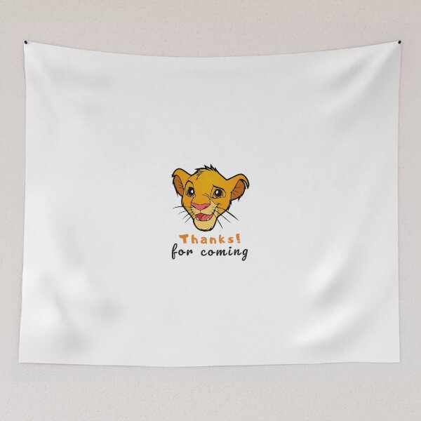 Item preview, Thanks for coming - The Lion King - Simba designed and sold by RotemButzian.