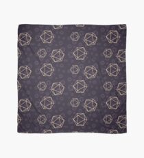 Geometric D20 Dice Pattern Scarf