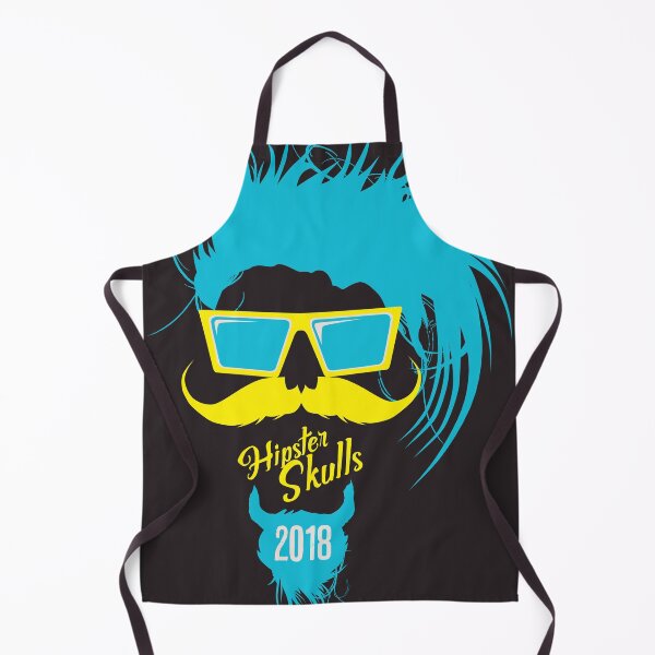 Item preview, skull hipster skull logo mustache beard goatee sunglasses punk designed and sold by Achille3777.