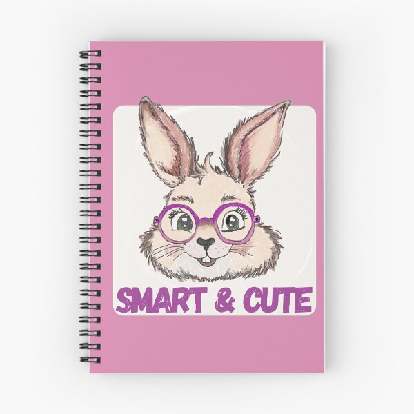 Item preview, Smart and cute rabbit with pink glasses designed and sold by MySciPic.