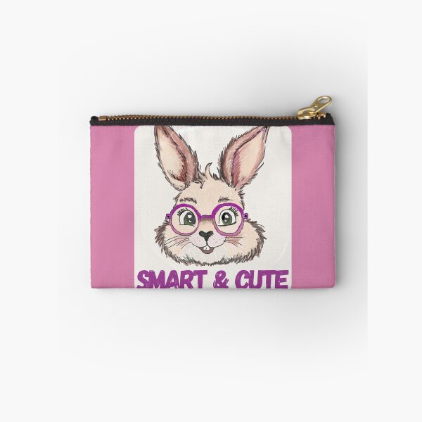 Item preview, Smart and cute rabbit with pink glasses designed and sold by MySciPic.