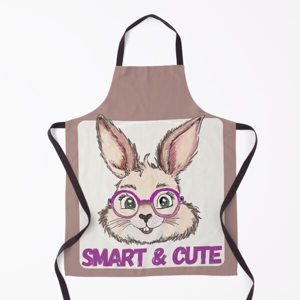 Item preview, Smart and cute rabbit with pink glasses designed and sold by MySciPic.