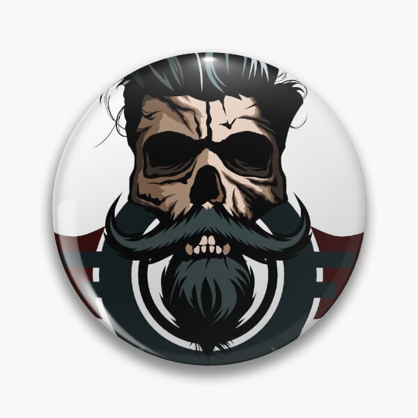 Item preview, skull hipster skull logo mustache goatee goatee designed and sold by Achille3777.