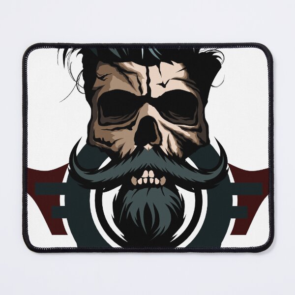 Item preview, skull hipster skull logo mustache goatee goatee designed and sold by Achille3777.