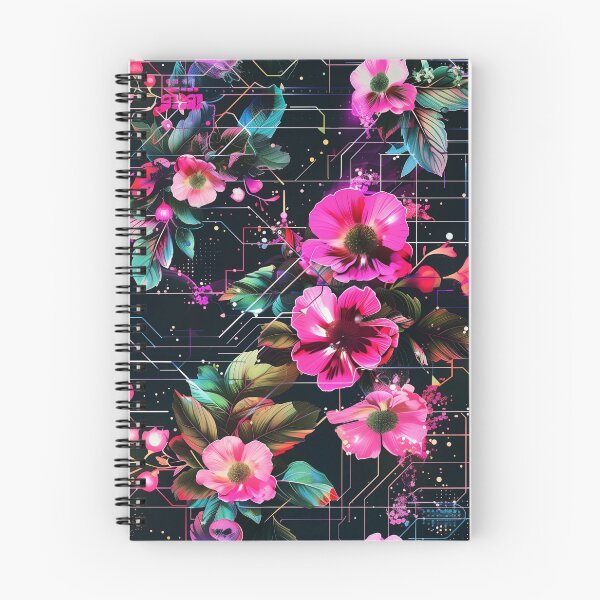Item preview, Floral Tech Fusion | Nature Meets Technology Art for Science Lovers designed and sold by centaurydesigns.