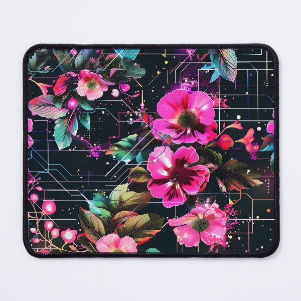Item preview, Floral Tech Fusion | Nature Meets Technology Art for Science Lovers designed and sold by centaurydesigns.