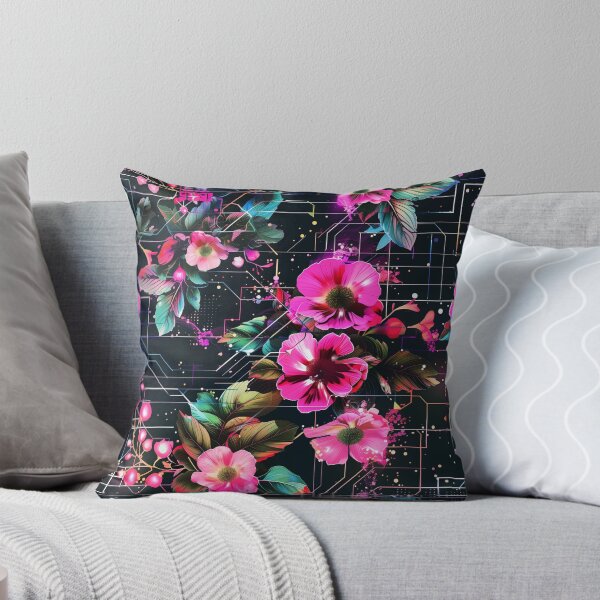 Item preview, Floral Tech Fusion | Nature Meets Technology Art for Science Lovers designed and sold by centaurydesigns.