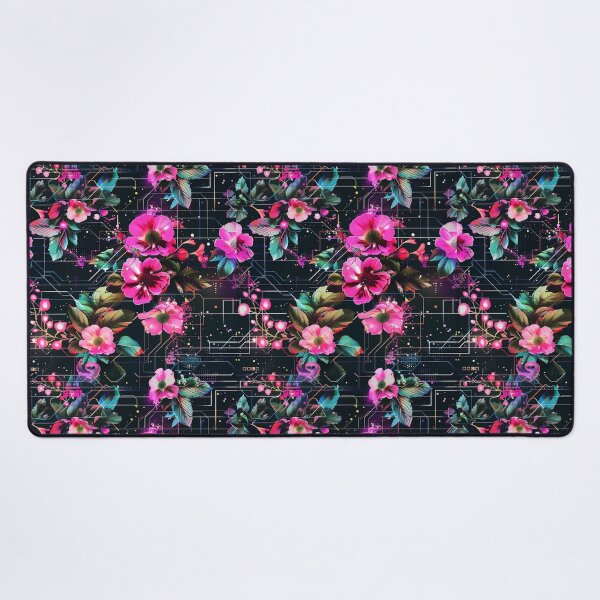 Item preview, Floral Tech Fusion | Nature Meets Technology Art for Science Lovers designed and sold by centaurydesigns.