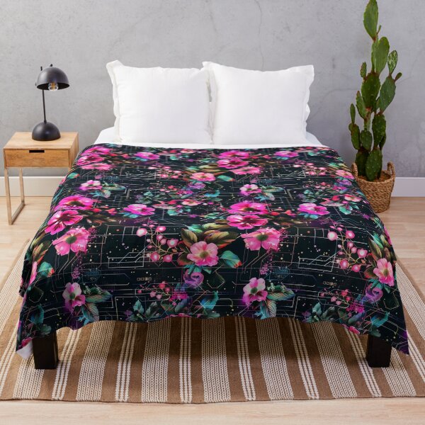 Item preview, Floral Tech Fusion | Nature Meets Technology Art for Science Lovers designed and sold by centaurydesigns.