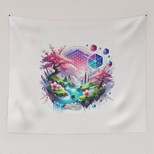Item preview, Japonese fantasy landscape designed and sold by Paul Morar.