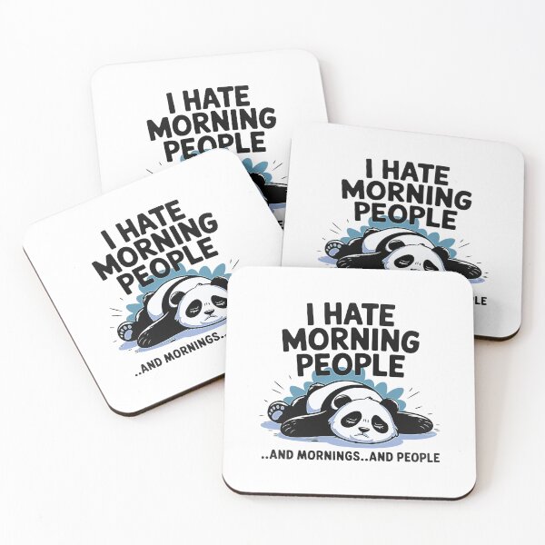 Item preview, I Hate Morning People and Morning and People designed and sold by Designx99Shirt.