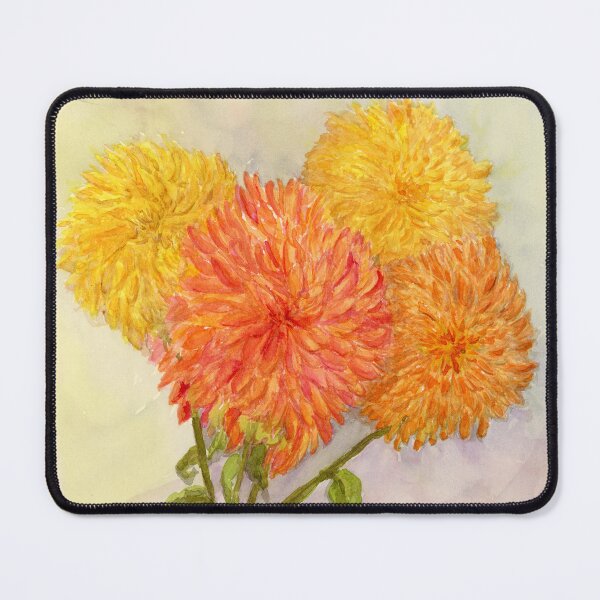 Item preview, Summer Dahlias Fresh From the Garden In Vase designed and sold by ALA Creative Studio.
