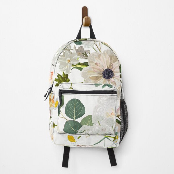Item preview, Vintage luxury seamless pattern with detailed hand drawn flowers - blooming magnolia, roses, eucalyptus and herbs. designed and sold by MatyKotiv.
