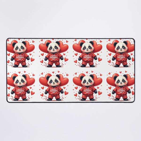 Item preview, Happy Father's Day, cute panda with pajamas and love hearts designed and sold by nicnacc.