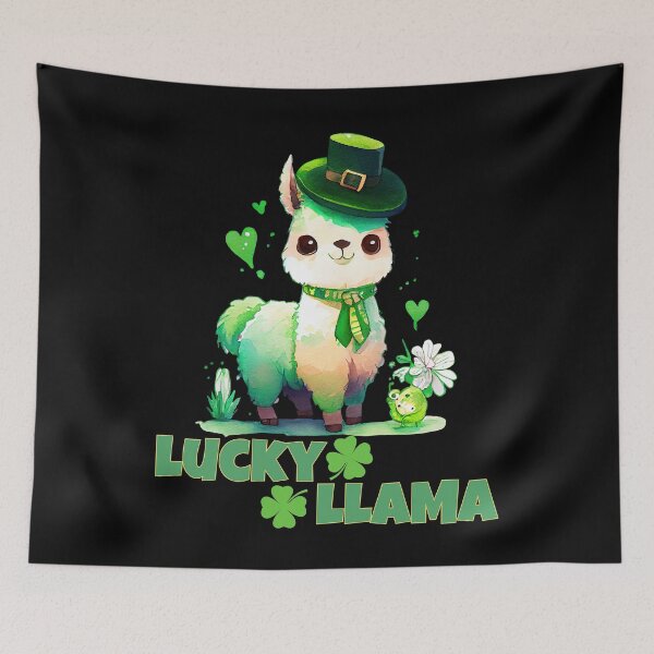 Item preview, Saint Patrick's Day Llama designed and sold by I-wanna-T-shirt.