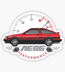 Red ae86 Sticker