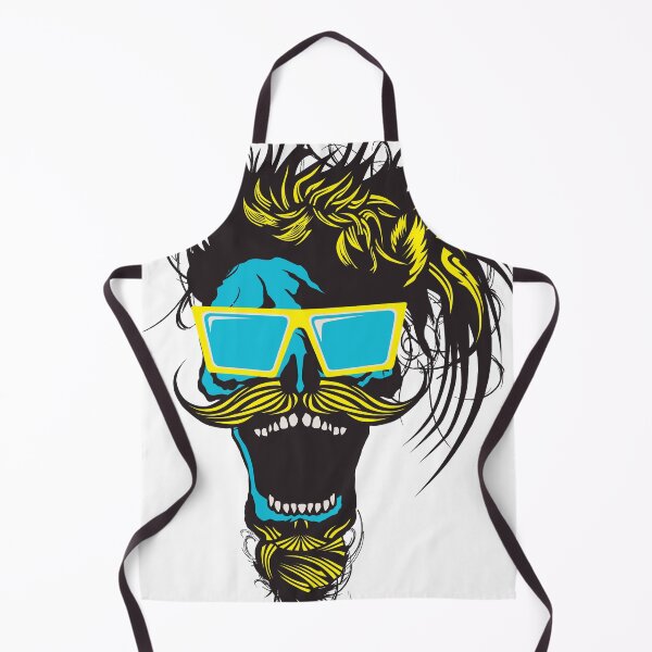 Item preview, skull hipster skull mustache beard goatee sunglasses punk designed and sold by Achille3777.