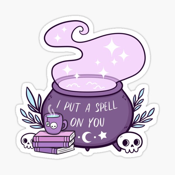 CS139 Cauldron Witch Booksy Character Functional Stickers