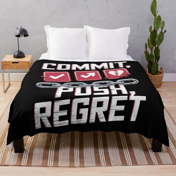 Item preview, Commit Push Regret Funny Programmer Design Geeky Style designed and sold by pixelpopplanet.