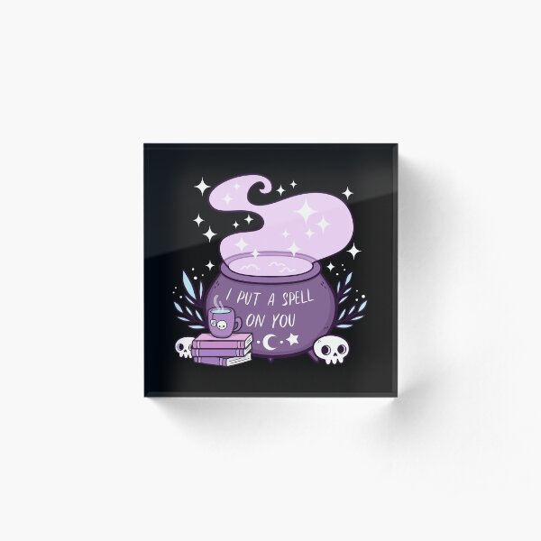 Witch Cauldron Acrylic Block