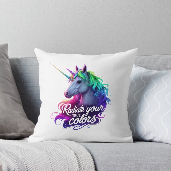 Item preview, Radiate Your True Colors – Aurora Unicorn designed and sold by zoughlal.