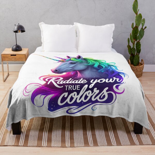Item preview, Radiate Your True Colors – Aurora Unicorn designed and sold by zoughlal.