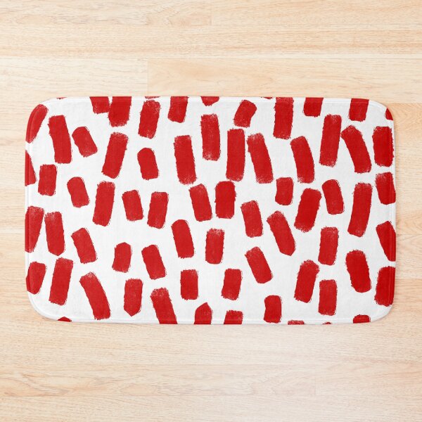 Item preview, Red Brush Stroke Dots Pattern designed and sold by OneThreeSix.
