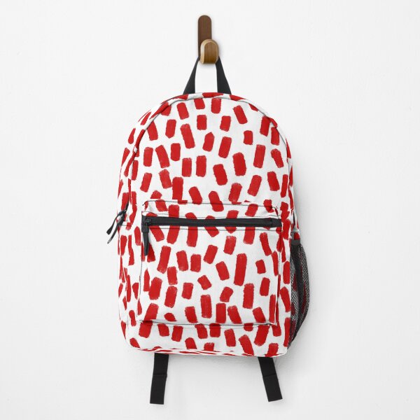 Item preview, Red Brush Stroke Dots Pattern designed and sold by OneThreeSix.
