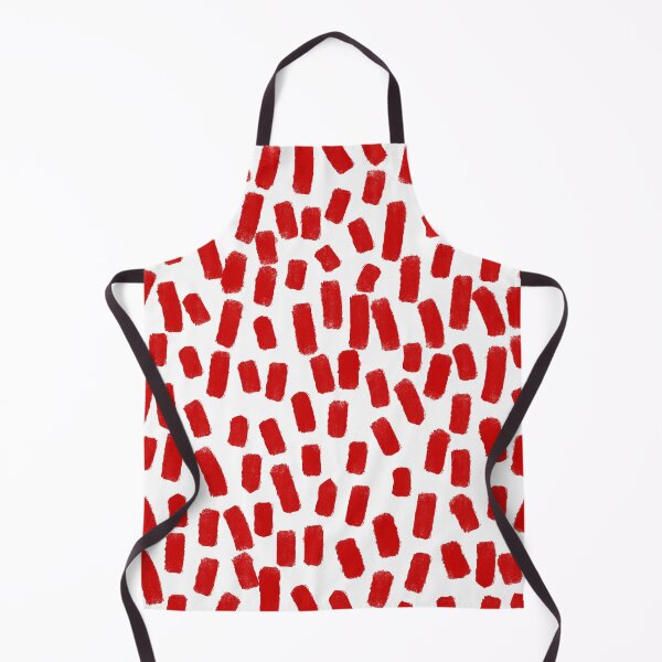 Item preview, Red Brush Stroke Dots Pattern designed and sold by OneThreeSix.