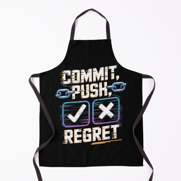 Item preview, Commit Push Regret Funny Coding Developer Design Style Gift designed and sold by pixelpopplanet.