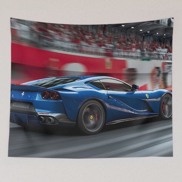 Item preview, Blue Ferrari 812 Superfast – Luxury Speed in Stunning Detail VI designed and sold by AutoPopStudio.