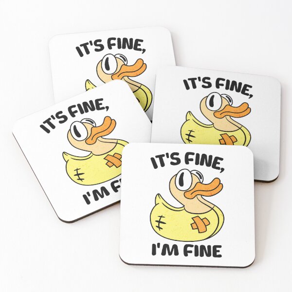Item preview, It's fine, I'm Fine - Crazy Duck Version designed and sold by Panda Creative Studio.