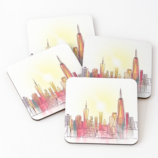 Item preview, Colorful Skyline light designed and sold by NatureBrushbyMariela.