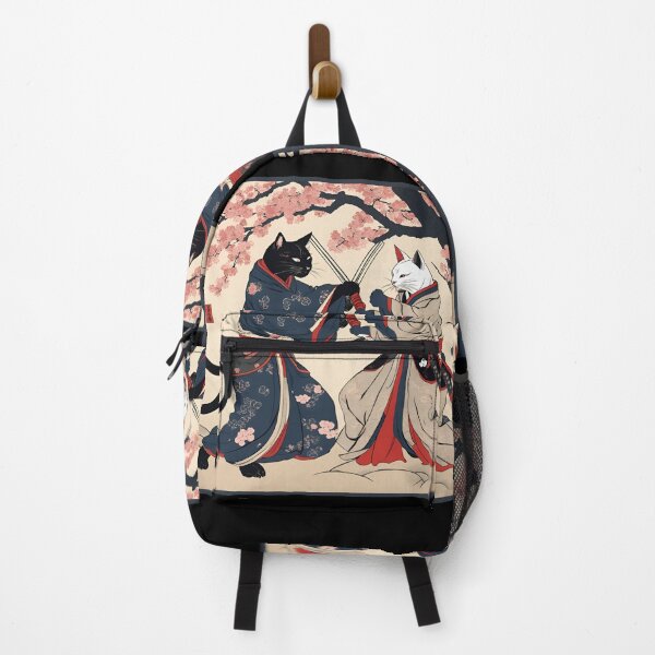Item preview, cat samurai fight designed and sold by Catophile.