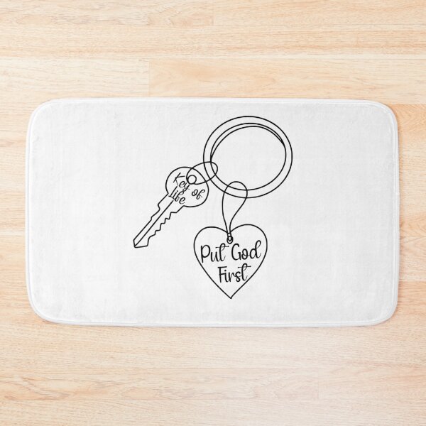 Item preview, KEY OF LIFE QUOTE "PUT GOD FIRST" designed and sold by wildwhimsical.