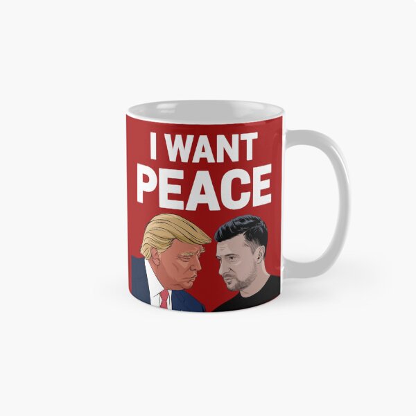 Item preview,  Donald Trump & Volodymyr Zelensky - I WANT PEACE designed and sold by 123ks.