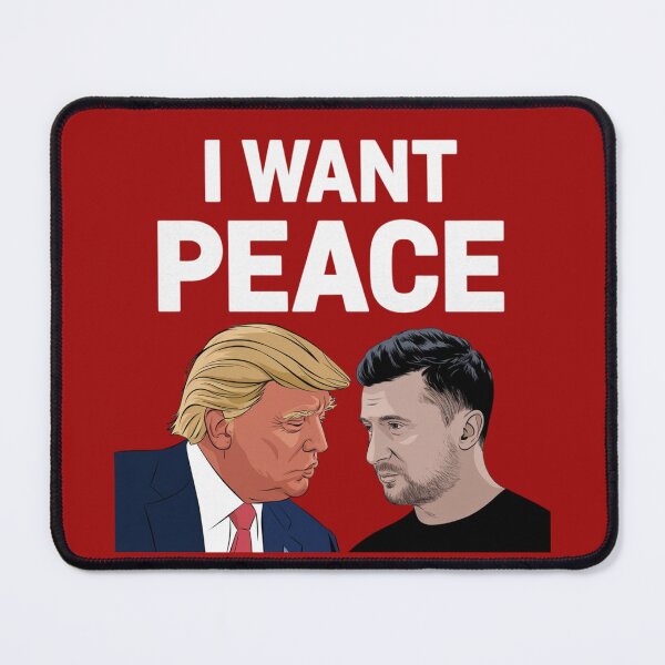 Item preview, Donald Trump & Volodymyr Zelensky - I WANT PEACE designed and sold by 123ks.