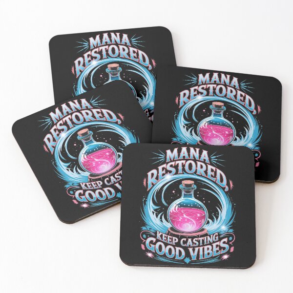 Item preview, Mana Restored: Keep Casting Good Vibes Retro Potion Art designed and sold by pixelpopplanet.