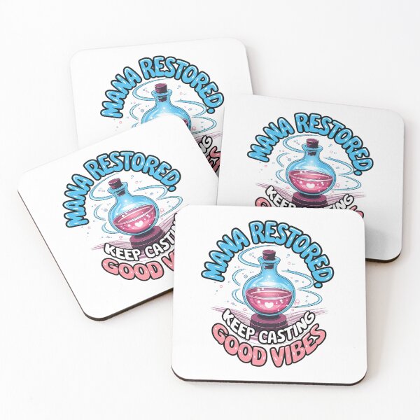 Item preview, Mana Restored: Keep Casting Good Vibes Retro Potion Art Design designed and sold by pixelpopplanet.