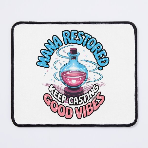 Item preview, Mana Restored: Keep Casting Good Vibes Retro Potion Art Design designed and sold by pixelpopplanet.