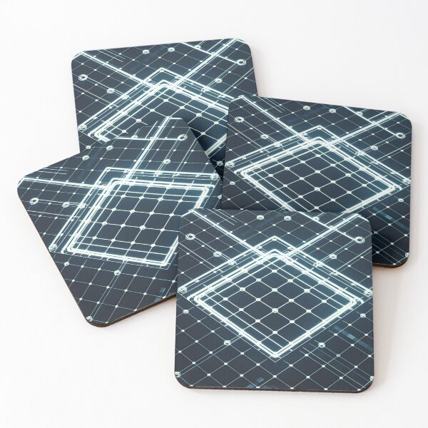 Item preview, Futristic Grid Pattern designed and sold by MakaltsisDesign.