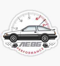 white ae86 Sticker