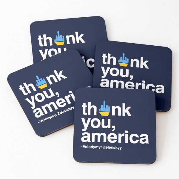 Item preview, President Zelensky Thank F You America, Pro Ukraine designed and sold by BootsBoots.